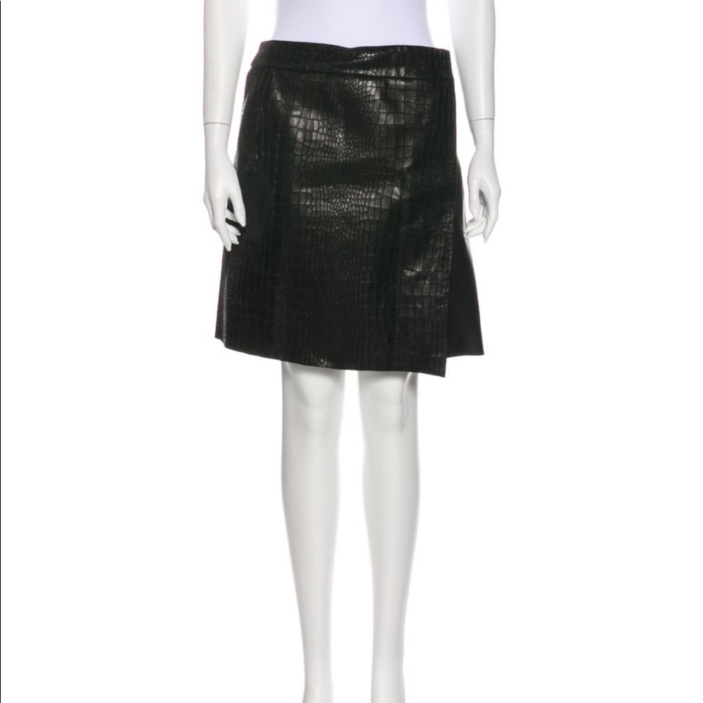 Rag and Bone Lamb Leather Mini Skirt Sz 10